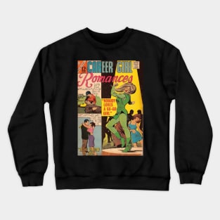 Vintage Romance Comic Book Cover - Career Girl Romances Crewneck Sweatshirt